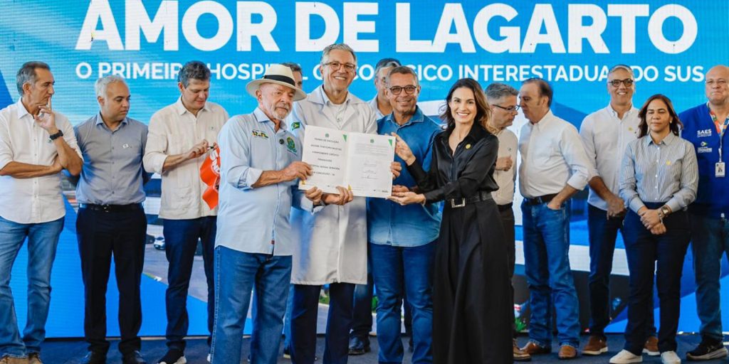 Lula visita Hospital do Amor em Lagarto e fala sobre tratamento de saúde