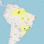 Sete alertas meteorológicos são emitidos para o Brasil nesta terça-feira