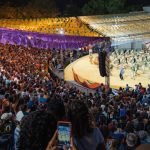 Arranca Unha lota arquibancadas na abertura do concurso de quadrilhas juninas