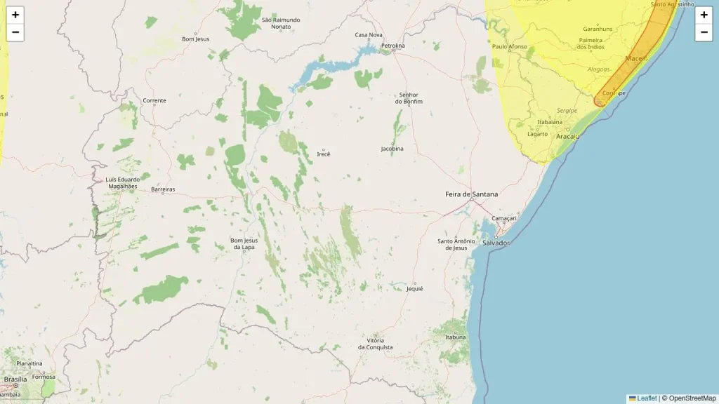 Bahia em Alerta Amarelo para Chuvas Intensas nesta Sexta-feira