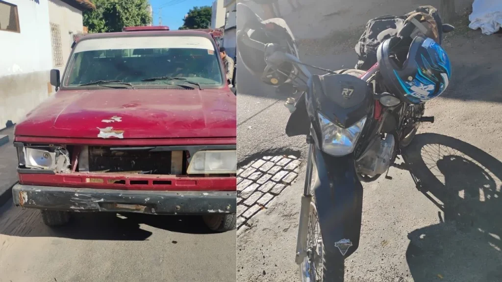 Colisão fatal entre moto e caminhonete mata homem em Guanambi