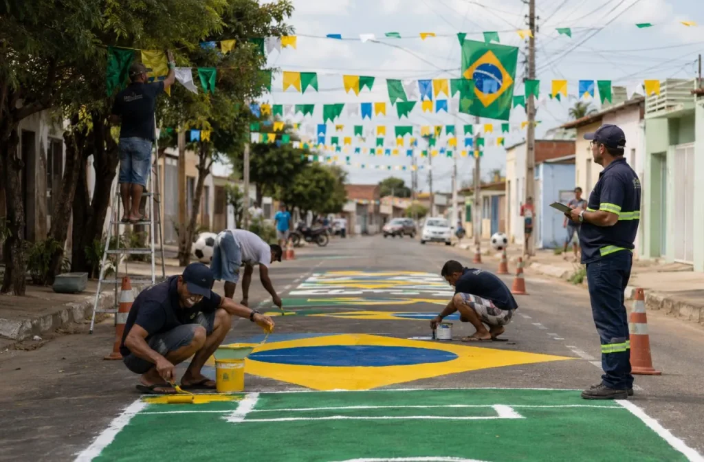Guanambi estabelece normas para decoração de ruas na Copa do Mundo de 2026