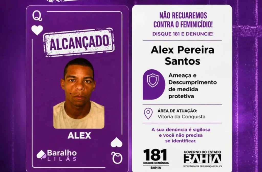 Homem do Baralho do Crime é preso em Vitória da Conquista por ameaças