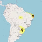 Inmet alerta para baixa umidade, chuvas intensas e tempestades em 15 estados