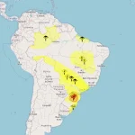 Inmet emite alertas de chuvas intensas e geadas para 2805 municípios em 18 estados