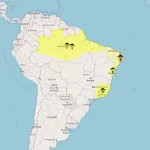 Inmet emite alertas para chuvas intensas e tempestades em 2050 municípios