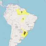 Inmet emite alertas para tempestades e chuvas intensas em 1354 municípios