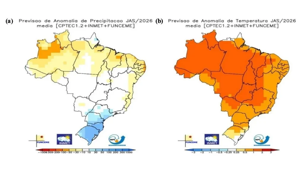 Inverno 2026 traz calor e seca para o Nordeste, alerta Inmet