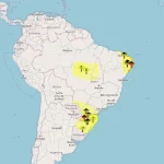 Treze alertas meteorológicos estão ativos em diversas regiões do Brasil