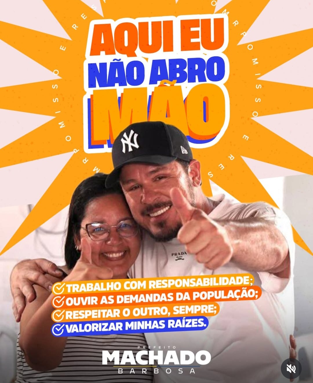 Prefeito Machadinho Barbosa tem alta aprovação em pesquisa de opinião pública