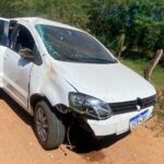 Capotamento na zona rural de Nossa Senhora da Glória deixa motorista ileso