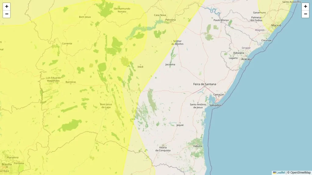 Inmet emite alertas de baixa umidade em 120 municípios da Bahia