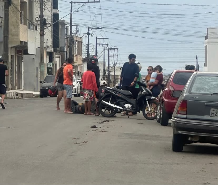 Colisão entre motos fere jovem em Nossa Senhora da Glória