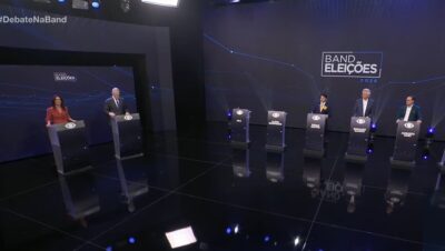 Primeiro debate presidencial de 2026 reúne três candidatos na Band