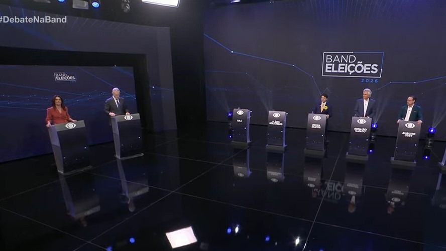 Primeiro debate presidencial de 2026 reúne três candidatos na Band