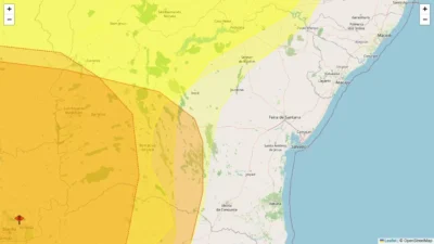Inmet alerta 158 cidades da Bahia para ventos e baixa umidade