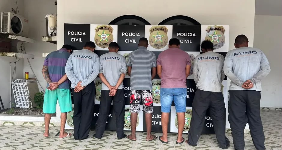 Polícia prende sete de Nossa Senhora da Glória por furto de trilhos