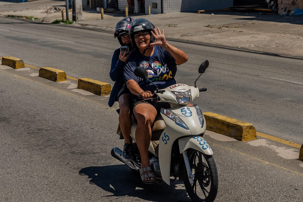 Trecho do percurso da carreata entre o Capucho e a Atalaia