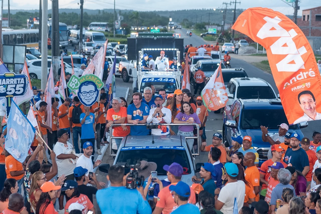 Encerramento da carreata em Pirambu