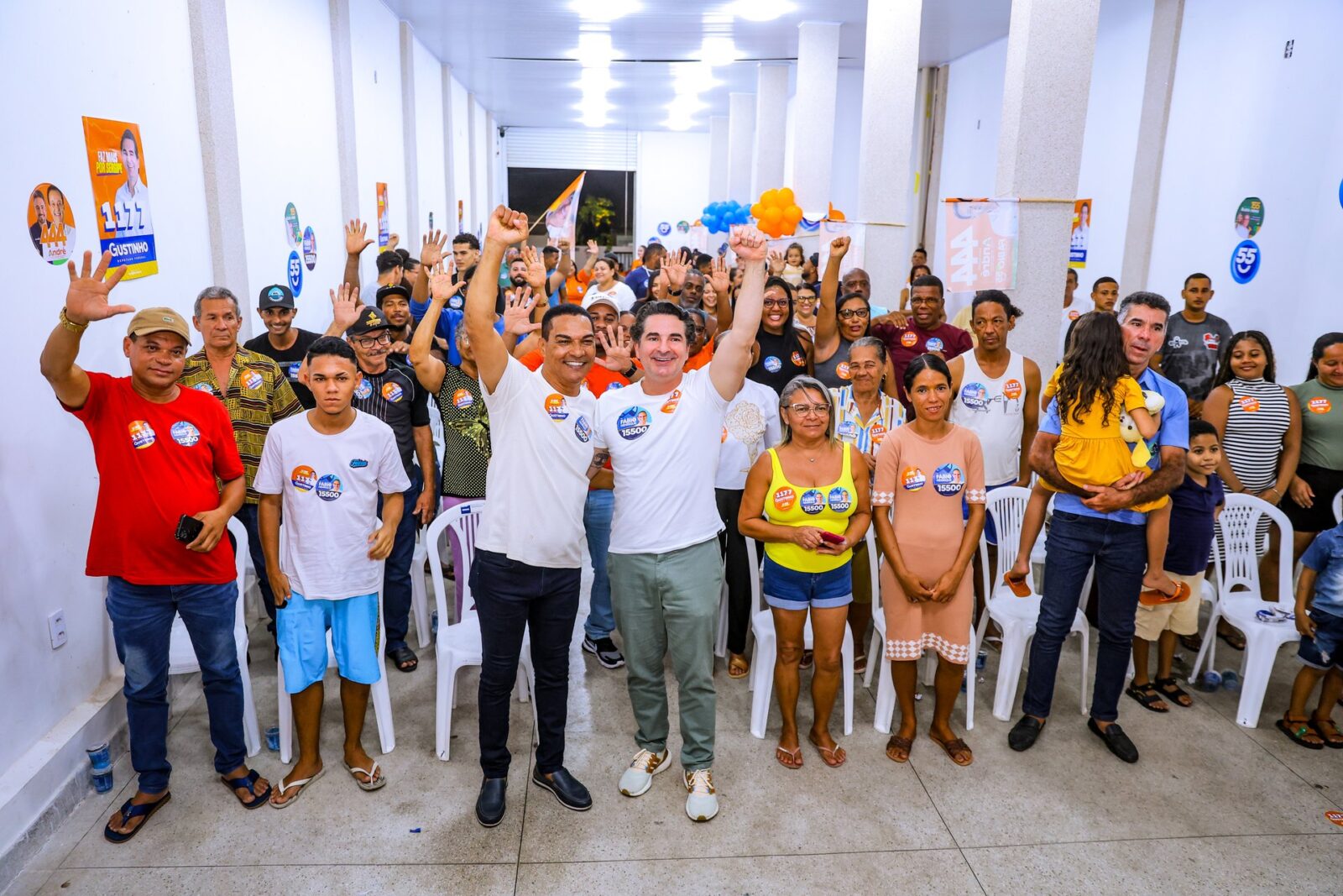 Gustinho Ribeiro cita ETA do Poxim e ruas pavimentadas em encontro em Socorro