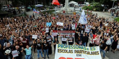 Professores de escolas privadas do Rio paralisam atividades por reajuste