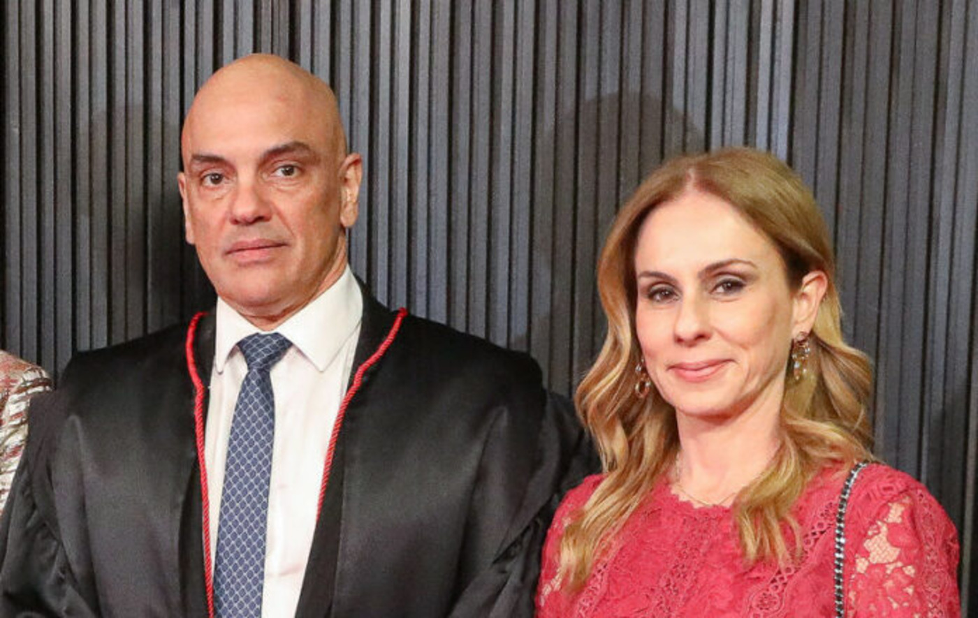 Alexandre de Moraes e a advogada Viviane Barci de Moraes, sócia-diretora do escritório contratado pelo Banco Master